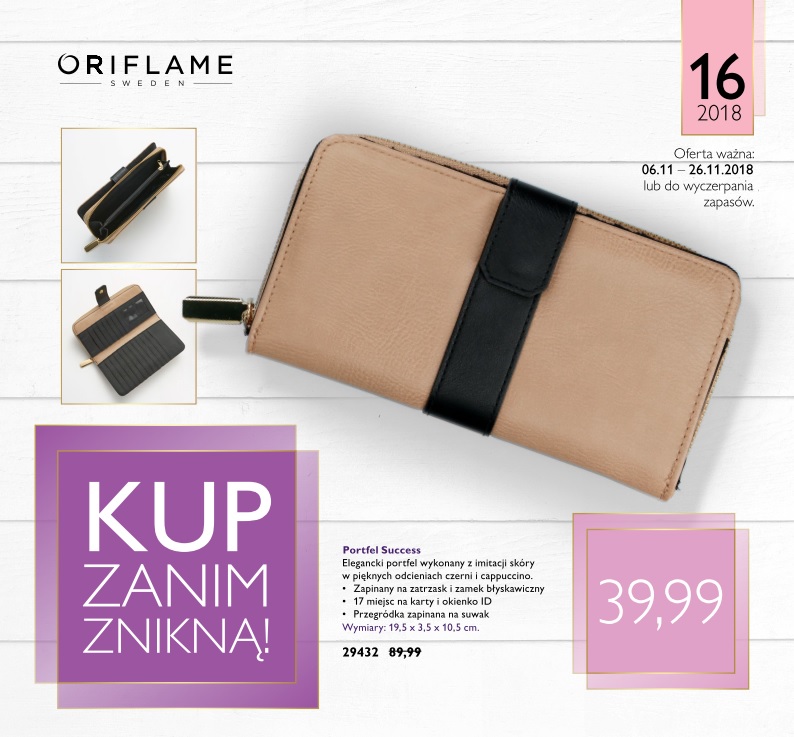 oriflame men's wallet price
