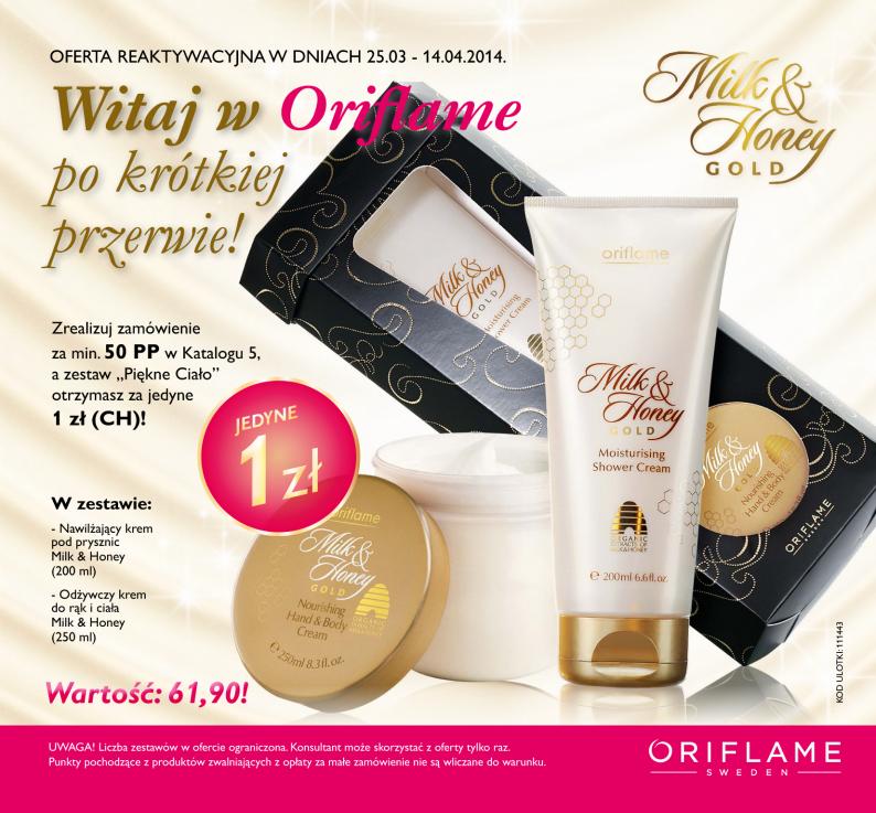 Aktualny katalog Oriflame 5 2014 oferta reaktywacjyjna