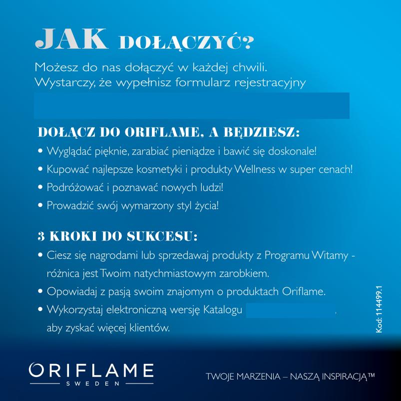 Katalog Oriflame 2 2015 program Witamy jak dołączyć