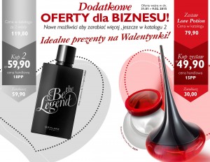 Katalog Oriflame 2 2015 dodatkowa oferta walentynkowa